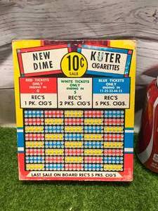 lot 15 image: Antique Punchboard (Never Used) New Old Stock