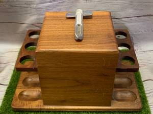 lot 30 image: Antique Wood Pipe Holder & Medico Reamzall