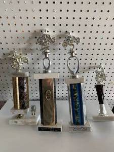 lot 32 image: Lot of Four Vintage Motorcycle Trophies