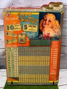 lot 53 image: Antique Punchboard (Never Used) New Old Stock