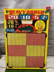 lot 54 image: Antique Punchboard (Never Used) New Old Stock
