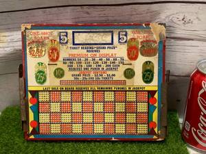 lot 57 image: Antique Punchboard (Never Used) New Old Stock