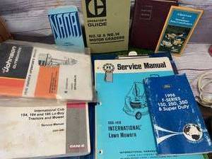 lot 85 image: Vintage IH, Ford, Johnson Manuals