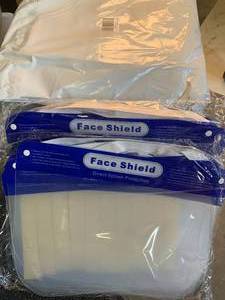 lot 49 image: 100 New Face Shields $1000 Value ($9.95 Each Retail)