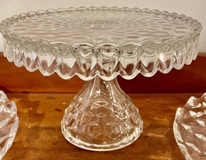 lot 47 image: Fostoria Cake Plate and More