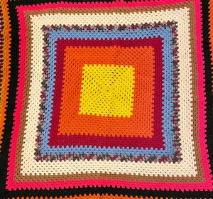 lot 49 image: Vintage Small Bright and Beautiful Afghan