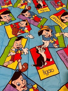 lot 176 image: New Pinocchio Twin Comforter and Large Pillow