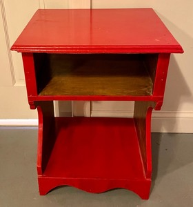 lot 224 image: Radiant Red Accent Table