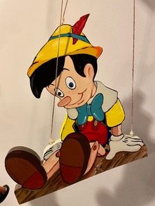 lot 234 image: 3 Pinocchio Puppets