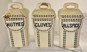 lot 251 image: Vintage Canisters