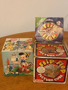 lot 19 image: 1980 Straco Disney Flip Flop Picture Cube