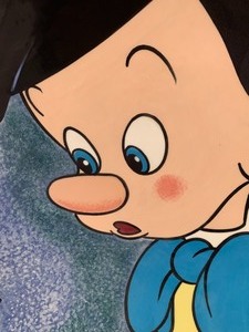 lot 2 image: Pinocchio Signed and Numbered Charger by Elisabete Gomes