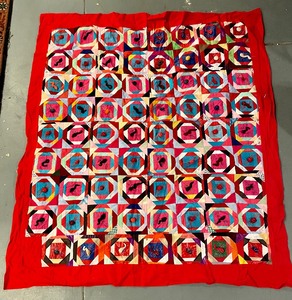 lot 296 image: Vintage 2 Sided Textile