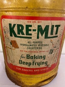lot 298 image: VIntage Kre-Mit Metal Tin
