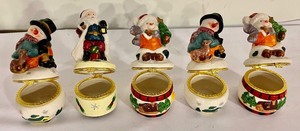lot 306 image: Holiday Trinket Boxes