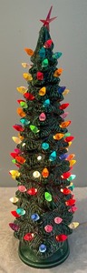 lot 333 image: Vintage Glazed Ceramic Christmas tree