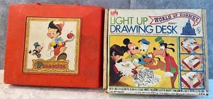lot 59 image: Amazing Vintage Pinocchio Toys including Pinocchio Vintage Record Player