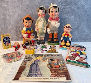 lot 52 image: Super Fun Vintage Pinocchio Lot