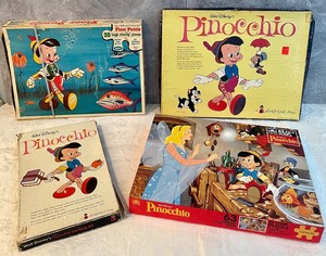 lot 61 image: Vintage Pinocchio Puzzles and more