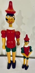 lot 346 image: Wooden Pinocchio Figurines