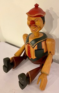 lot 358 image: Wonderful Wooden Clown