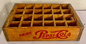 lot 378 image: Vintage Goodies including Vintage Wooden Pepsi Crate