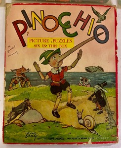 lot 380 image: Vintage Pinocchio Puzzles