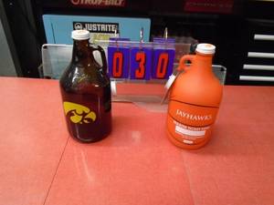 lot 30 image: Qty of 2 Jayhawk coin banks. As shown.