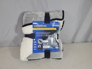 New Goodyear 12V Heated Sherpa Blanket