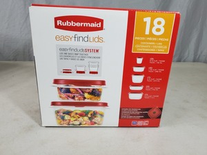 New Rubbermaid Easy Find Lids 18 Piece Set