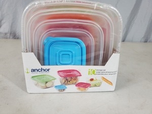 New Anchor Hocking 10 Piece Storage Set