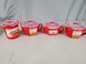 4 New Sistema Microwave Containers with Lids