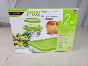 New Kitchen Classics 12 Piece Glass Food Storage Set