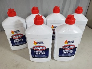 6 New Bottles of Kingsford Charcoal Lighter Fluid