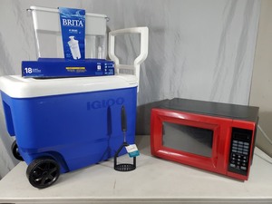 Igloo Rolling Cooler, Microwave, and More