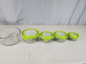 Anchor Glass Food Storage with Sure Tight Lids