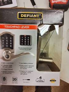 Defiant keyless entry, Open box