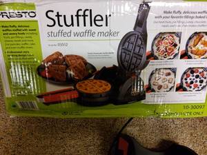 Presto Stuffers Waffle Iron, NEW