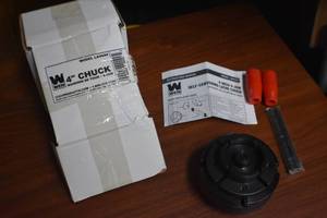 Wen 4-inch 4-saw self-centering lathe chuck