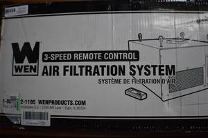 Wen 3-speed Remote control Air filtration system