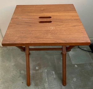 lot 68 image: Petite Folding Accent Table