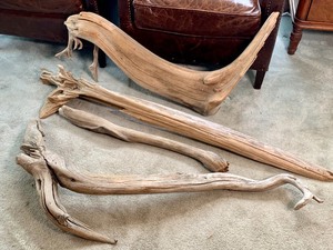 lot 40 image: Four Pieces of Driftwood