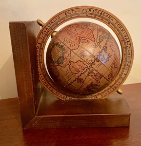 lot 102 image: Globe Bookends