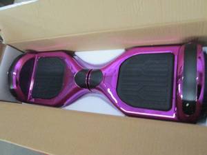 purple hoover board powers on no ch...
