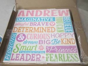 all about her personalized canvas b...