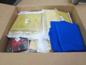box of decorative pillow covers ...