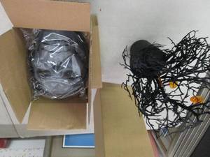 2 masks and a battery operated blac...