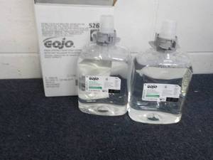 lot 10 image: Case of 2 - 2 Liter Jugs GOJO Green...