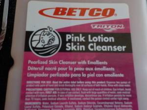 lot 50 image: Betco Case of 4- 1 Gallon Jugs Pink...