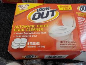 lot 54 image: Iron Out Automatic Toilet Bowl Clea...